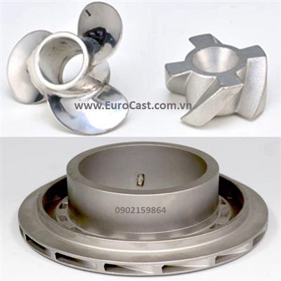 Investment casting of pump impeller